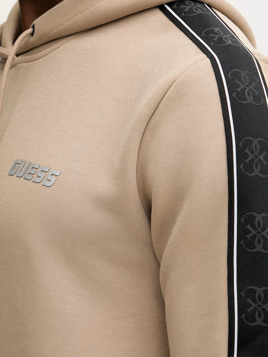 Sweatshirt with Hood Beige