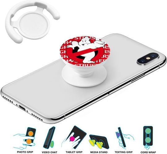 Ghostbusters Pop Sockets Alb Suport Telefon Pentru Mână