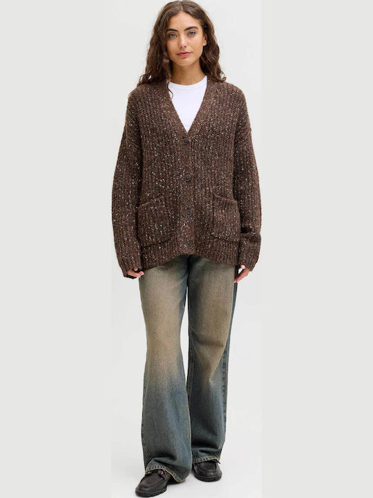 Jack & Jones Γυναικεία Πλεκτή Ζακέτα Brown Jack & Jones Γυναικεία Πλεκτή Ζακέτα Brown