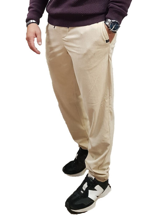 Παντελόνι σε Slim Εφαρμογή Beige