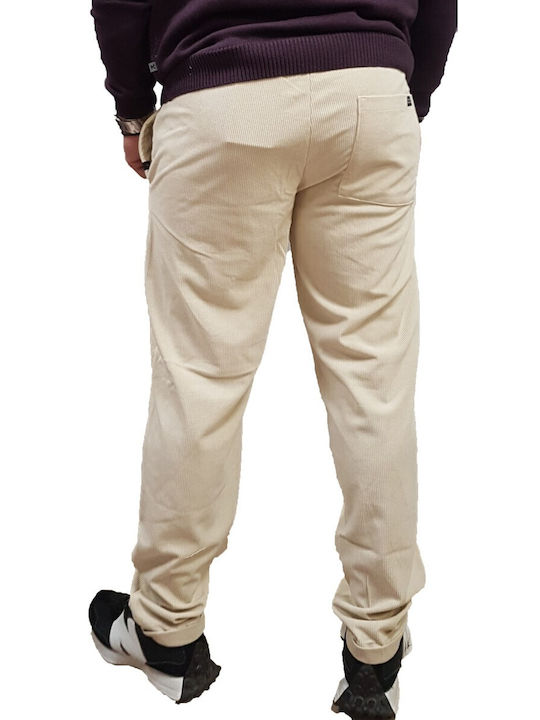 Παντελόνι σε Slim Εφαρμογή Beige