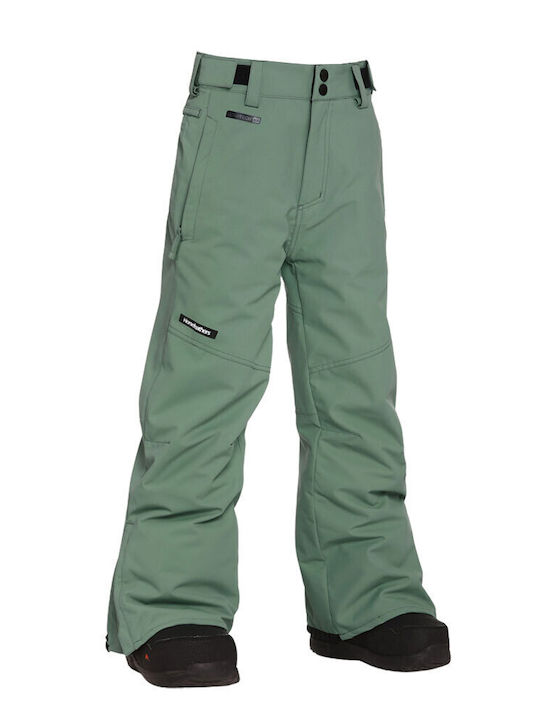 Horsefeathers OK065F Kids Trousers for Ski & Snowboard Green