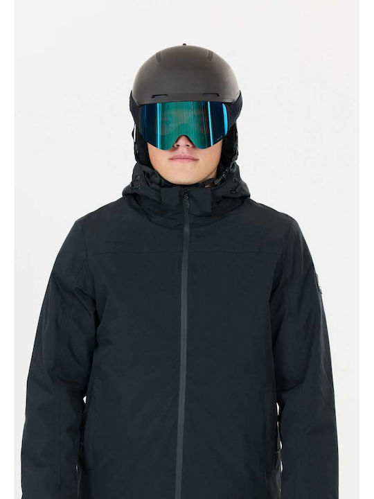 Whistler Μάσκα Σκι & Snowboard Ενηλίκων Μαύρη με Φακό σε Μαύρο Χρώμα