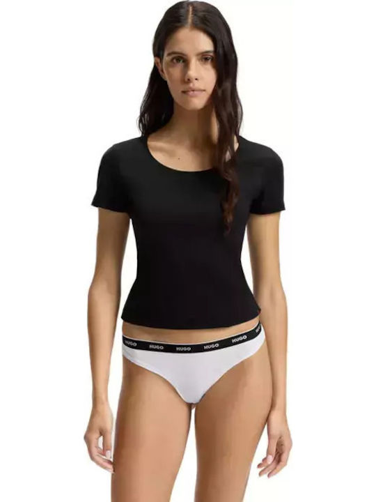 Βαμβακερά Women's String 3Pack Black