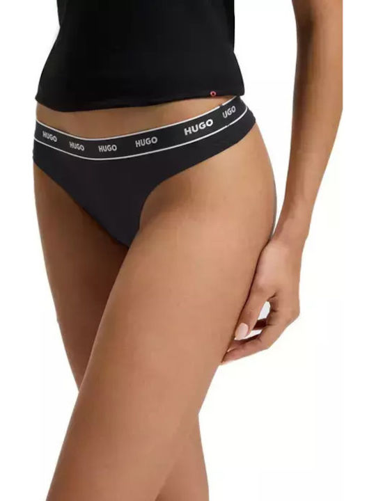 Βαμβακερά Women's String 3Pack Black