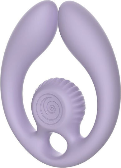 Snail Vibe Διπλός Δονητής με Απομακρυσμένο Έλεγχο Λιλά
