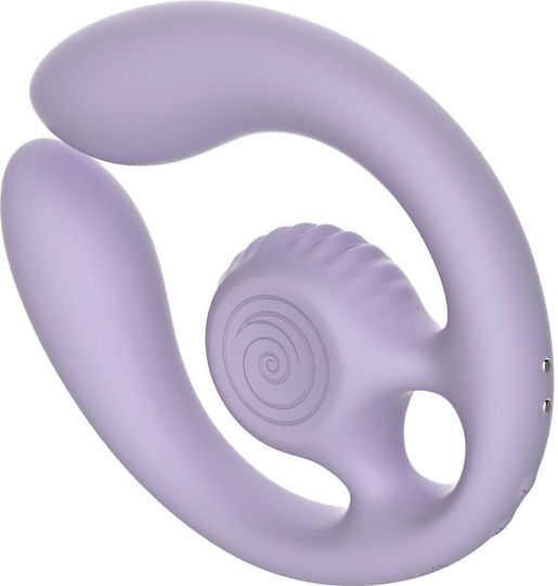 Snail Vibe Διπλός Δονητής με Απομακρυσμένο Έλεγχο Λιλά