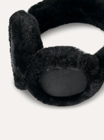 Earmuff Knitted in Black color