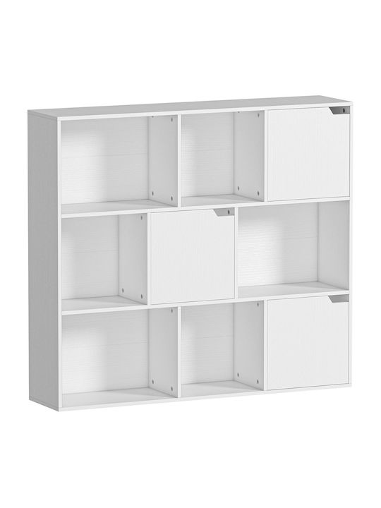 Βιβλιοθήκη Λευκό 106x24x95εκ.