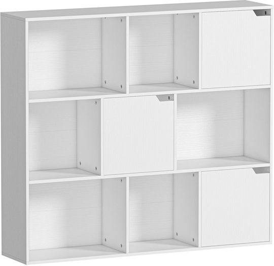 Βιβλιοθήκη Λευκό 106x24x95εκ.