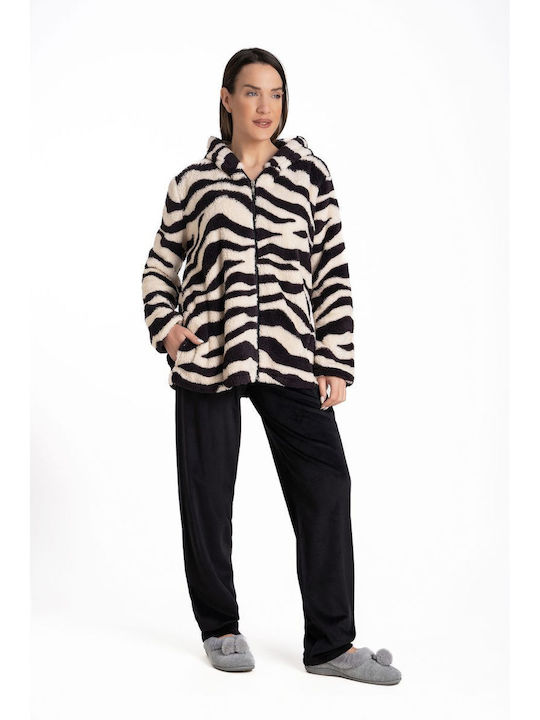 Relax Lingerie Winter Damen Pyjama-Jacke