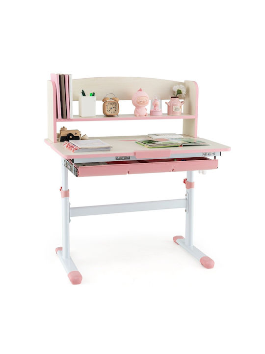 Kids Desk made of Melamine Pink 80x51x104cm