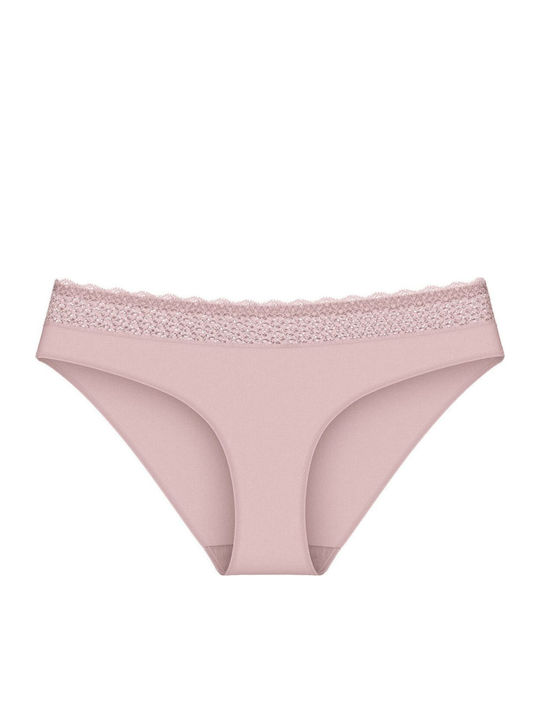 Feel Modal Tai Damen Slip Dark Pink