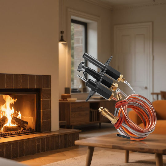 Vevor Gas Pilot Assembly Oe 485-510a 4021-736 2103-010 Gas Fireplace Pilot Assembly Kit Natural Gas Ignition Replacement Compatible Models Quadra-fire Heat & Glo Heatilator Black