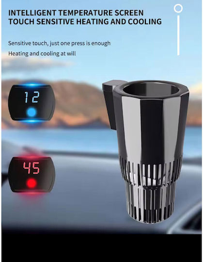 Car Cup Holder Mounting Type for Console with 1 Slot in Black Color