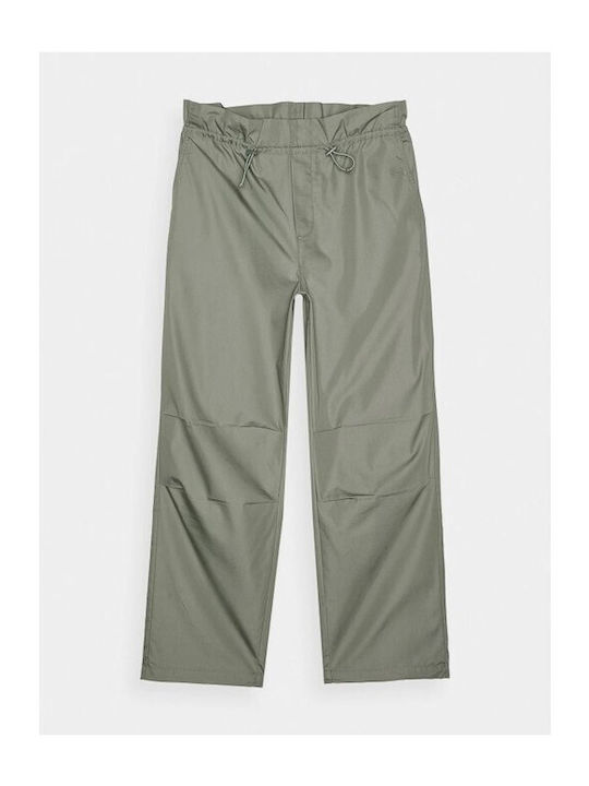 Damen Stoff Hose in Lockere Passform Grün