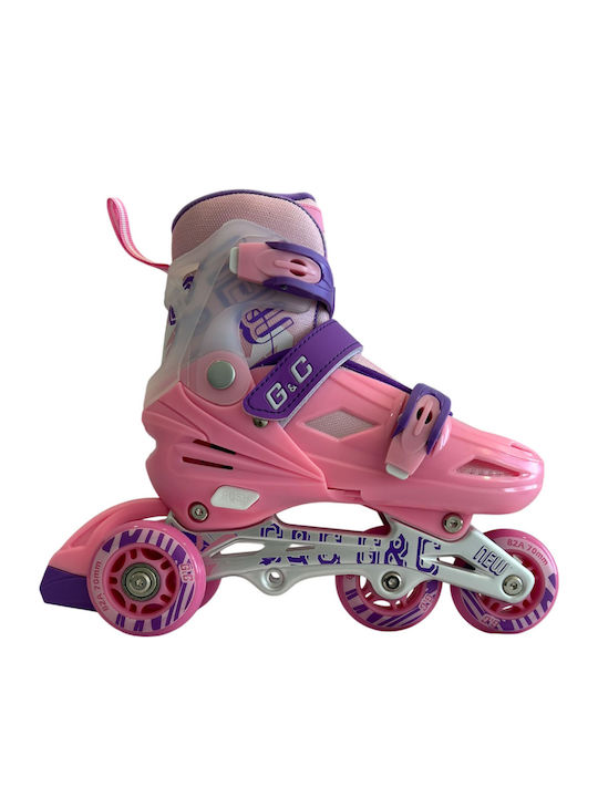 Grass & Co Inline / Quad Einstellbar Rollers Rosa Erwachsene/Kinder
