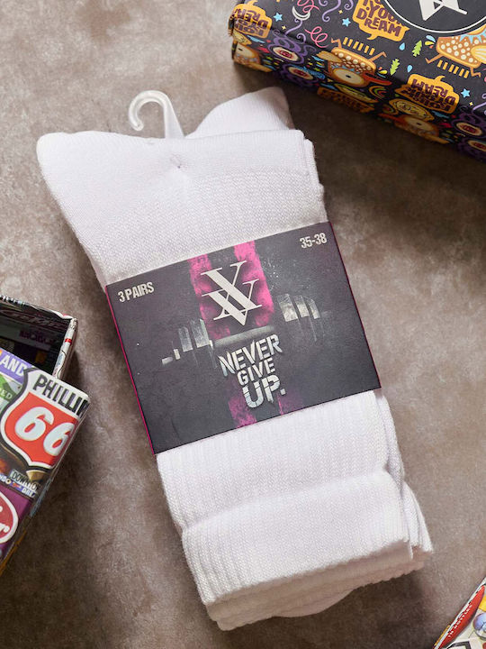 Vtex Socks Κάλτσες για Τέννις Λευκές Vtex Socks Κάλτσες για Τέννις Λευκές