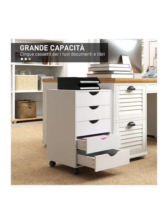 Schublade Büro aus MDF White 40x40x67cm