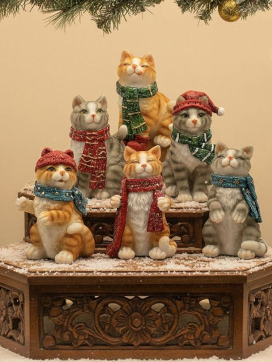 +Efo Christmas Plastic Figure Length 7cm 6pcs