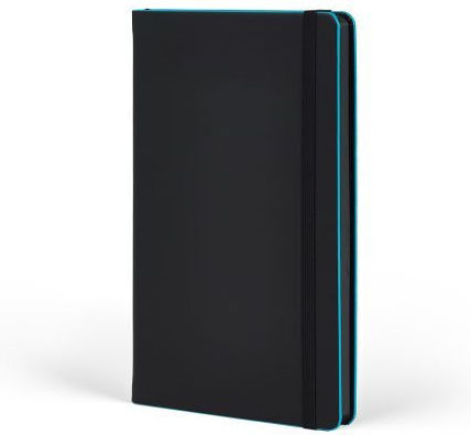 THeofylaktos Notizbuch Geregelt mit Gummiband Schwarz