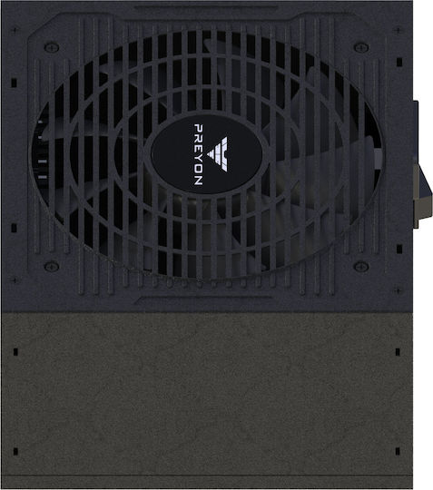 Preyon Nest Windy Gaming Midi-Turm Computergehäuse mit Seitenfenster Schwarz +Netzteil Preyon Eagle Power Gold 850W