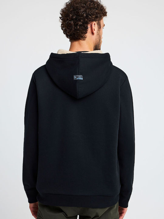 Garderobe mit Kapuze Schwarz
