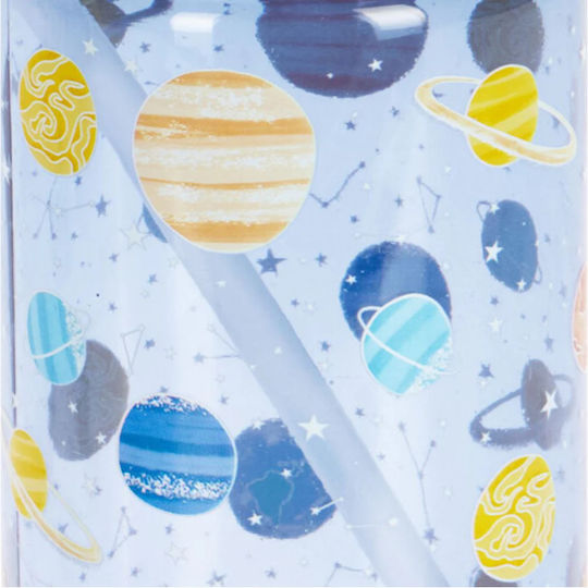 Gezellig Kids Water Bottle Plastic with Straw 450ml