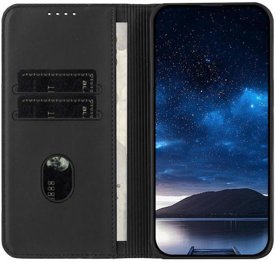 Finisaj magnetic puternic Back Cover Piele Negru (TCL 50 NXTPAPER 5G / TCL 50 Pro NXTPAPER 5G)