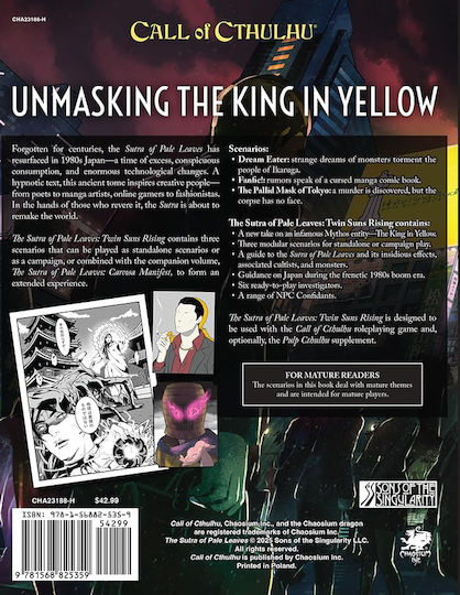 Call Cthulhu Rpg Sutra Pale Leaves Twin Suns Rising