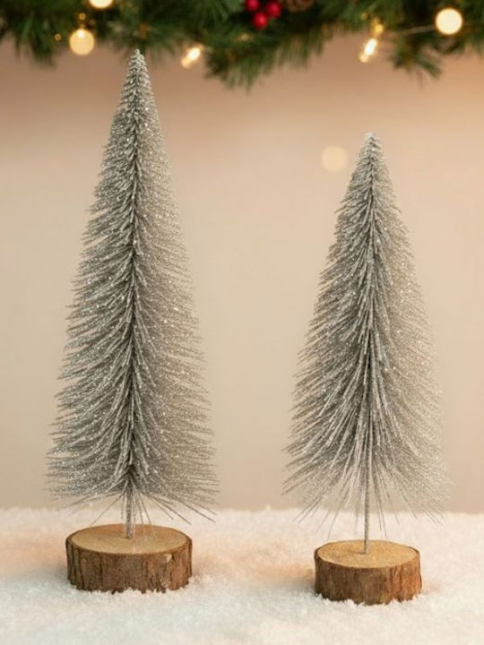 Christmas Decorative Tree 22cm Silver