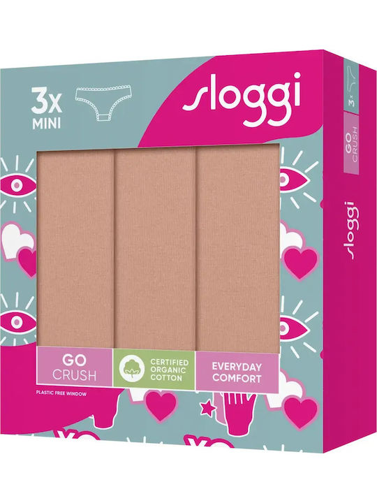 Βαμβακερά Women's Slip 3Pack Chocolate