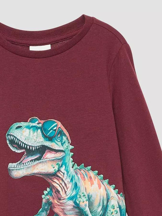 Kids' Shirt Long Sleeve Bordeaux