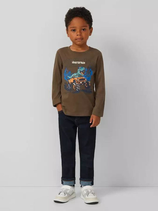 Kids' Shirt Long Sleeve Khaki