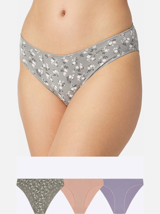 Invisible Βαμβακερά Women's Brazil 3Pack Pink