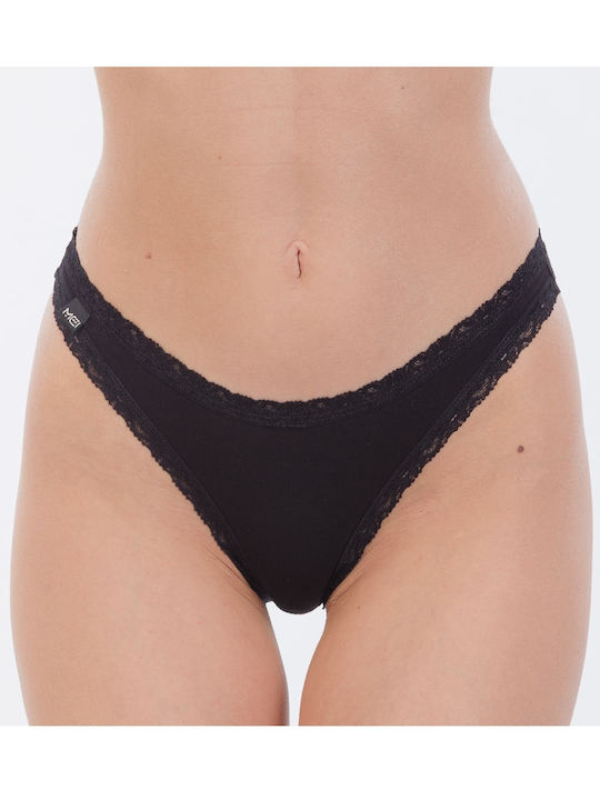 Βαμβακερά Women's Slip 3Pack Black-White-Beige