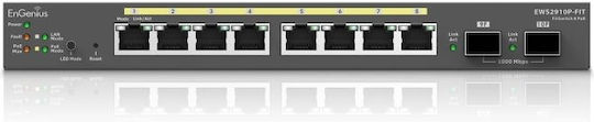 EnGenius EWS2910P-FIT Verwaltet L2 PoE Switch mit 8 Ports Ethernet und 2 SFP Ports