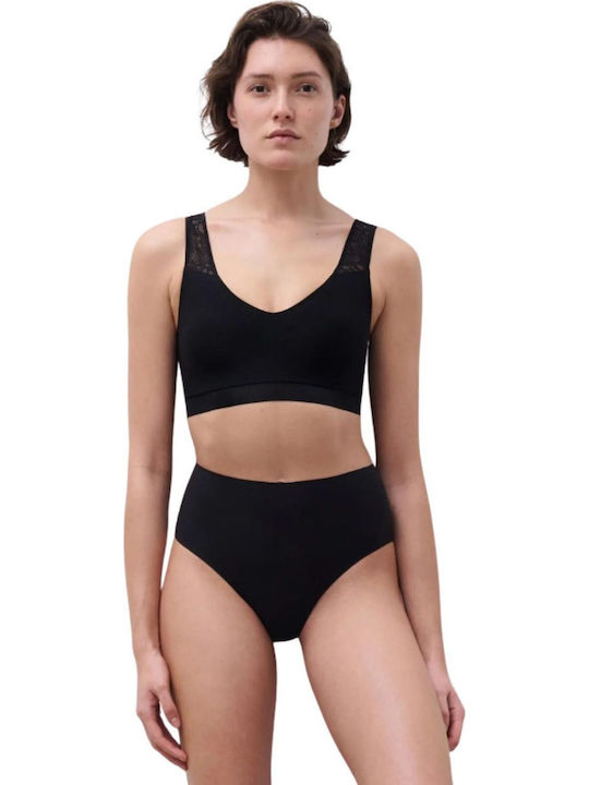 Hochtailliert Damen Brasilien Nahtlos Black