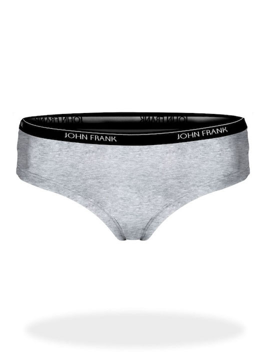 Βαμβακερά Γυναικεία Slip 3Pack Black/White/Grey