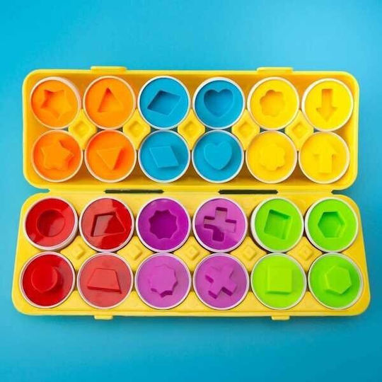 Woopie Montessori Egg Puzzle Ταιριάξτε Σχήματα Χρώματα Lumarko 13530517 5904326948426