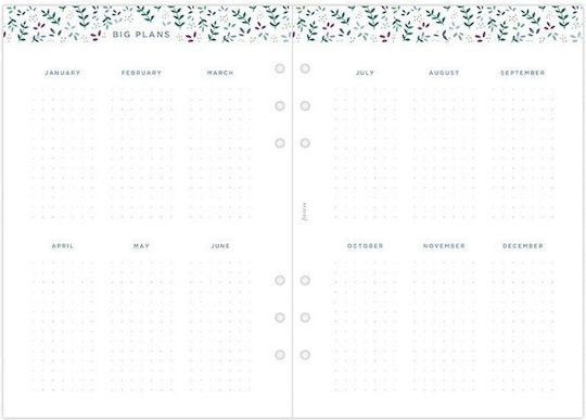 Refill A5 2026 Garden Week On Two Pages 26-68592 Filofax 5059145597734