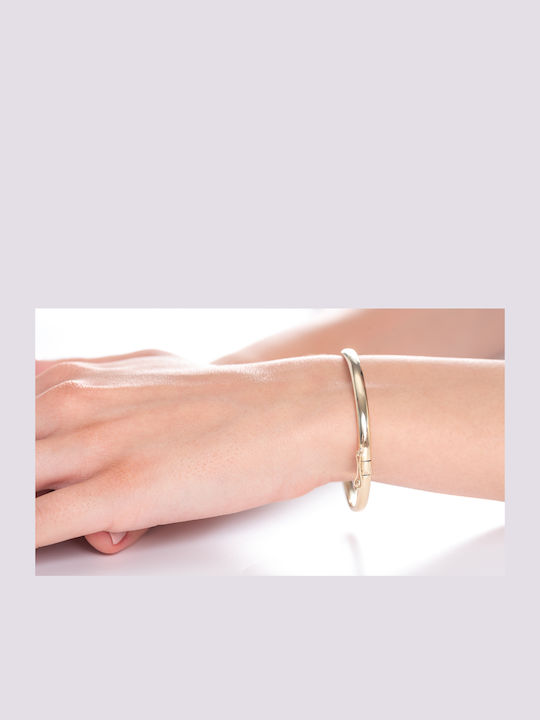 Lunaorocreations Women's Yellow Gold 14K Handcuff Bracelet Small