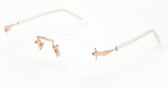 Gast Olli Rose Gold Ol08 Women's Rimless Prescription Eyeglass Frames Oval Rose Gold