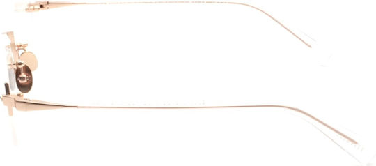 Gast Olli Rose Gold Ol08 Women's Rimless Prescription Eyeglass Frames Oval Rose Gold