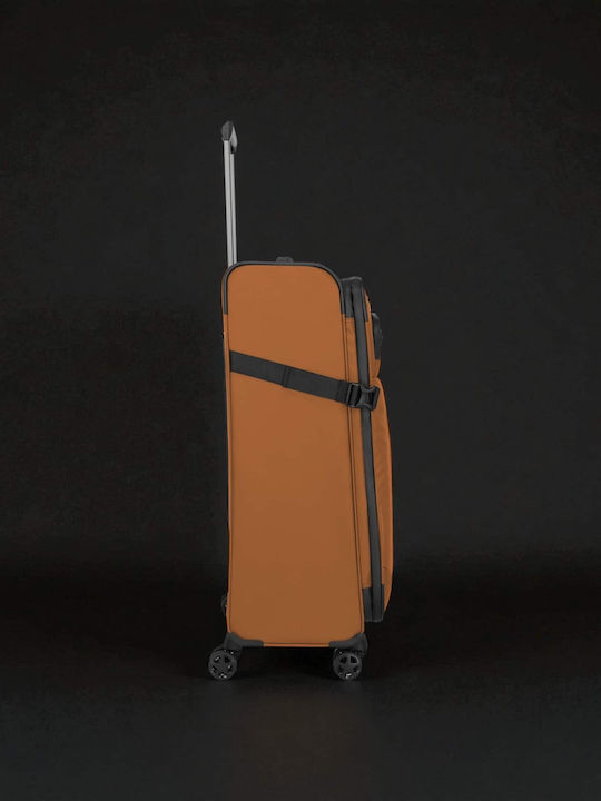 Travelite Μεγάλη Βαλίτσα Ταξιδίου Καρυδί με 4 Ρόδες