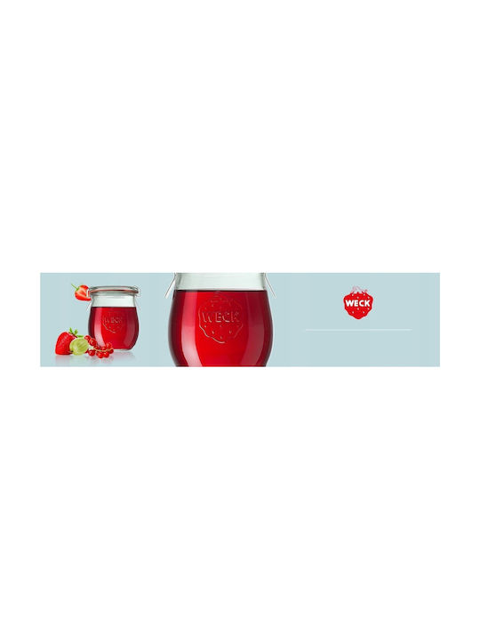 Weck Set 6 Stück Lebensmittelgläser Allgemeine Verwendung mit Deckel Glas Transparent 1500ml 6 Stück