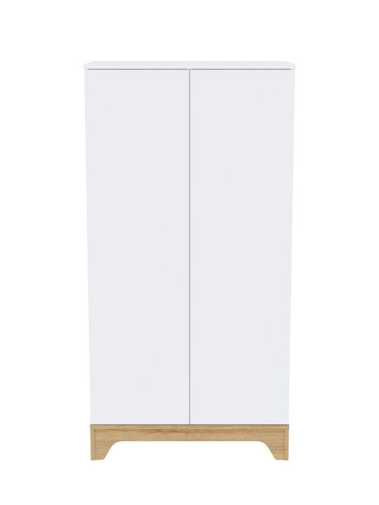 Two Door Wardrobe White 90x50x177cm