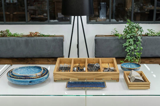 Verlo Serving Bowl Round Blue with Diameter 25cm