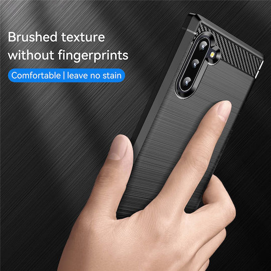 Techsuit Carbon Umschlag Rückseite Silikon / Kunststoff Schwarz (OnePlus 15 Serie 2025)