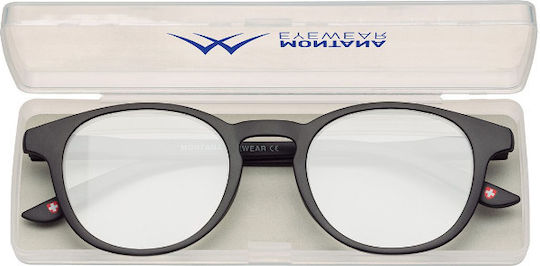 Montana Eyewear Lesebrille +2.00 in Schwarz Farbe